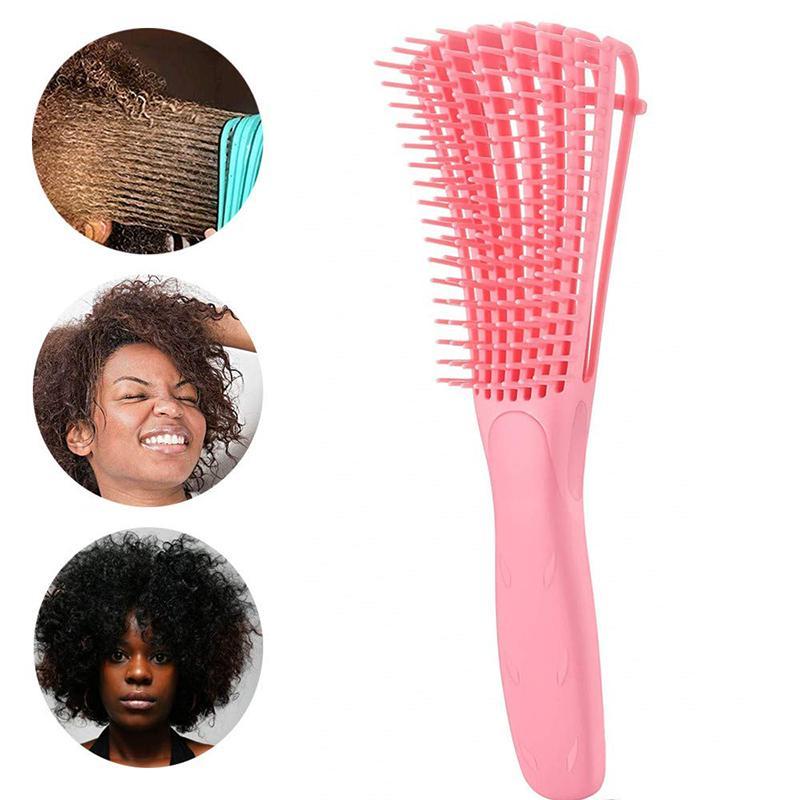 Detangling brush for curly hair