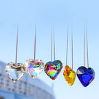 GlimmerHeart Elegant Heart-Shaped Sun Catcher – Enchanting Light Effects for Your Home