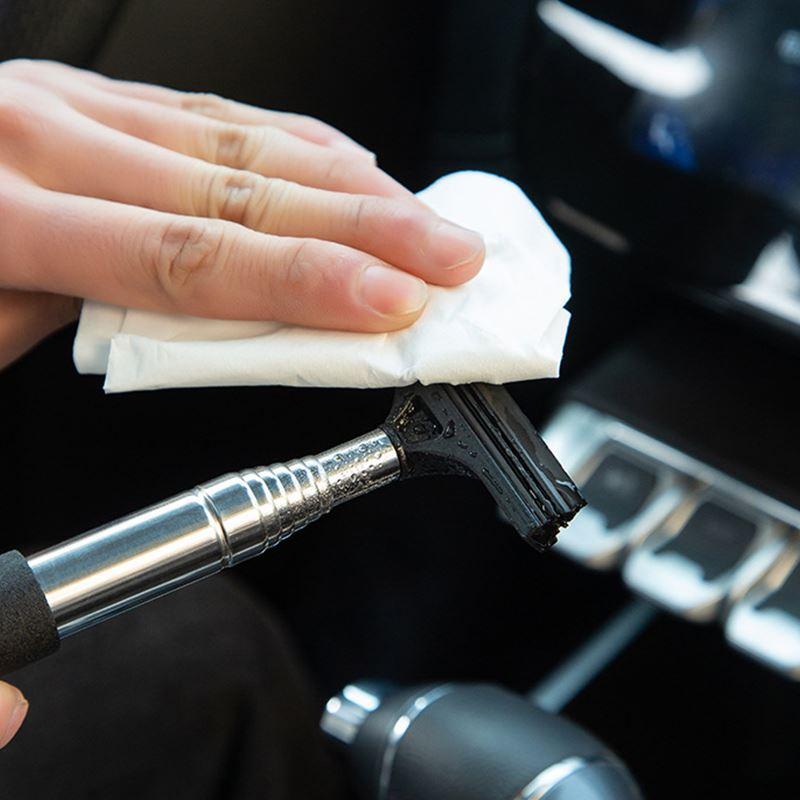 Adjustable rearview mirror wiper washing device portable