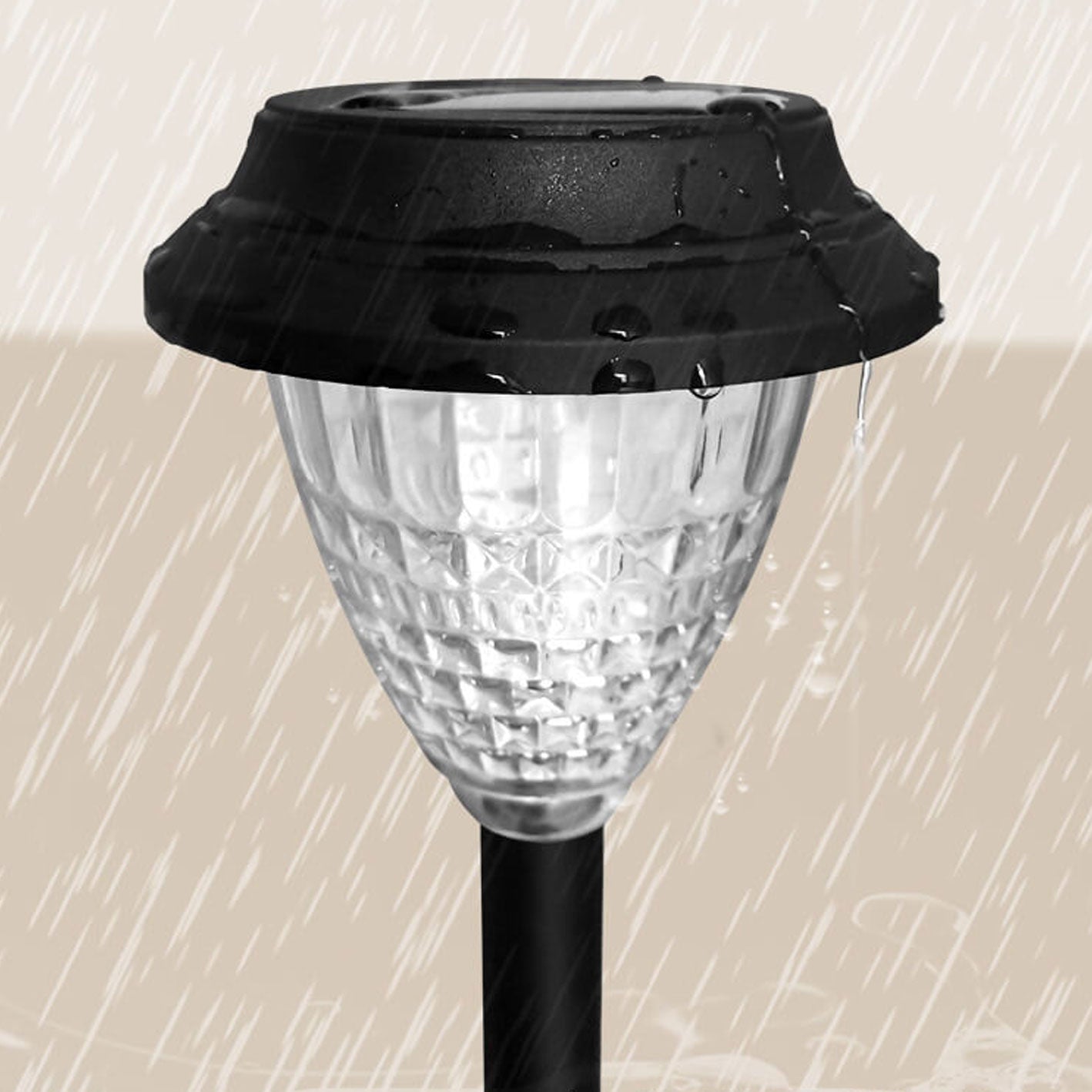 Solar waterproof circular divergent light shadow design LED outdoor garden decorative light