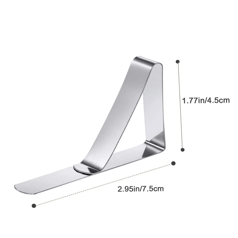 Stainless Steel Tablecloth Clips (Set of 4)
