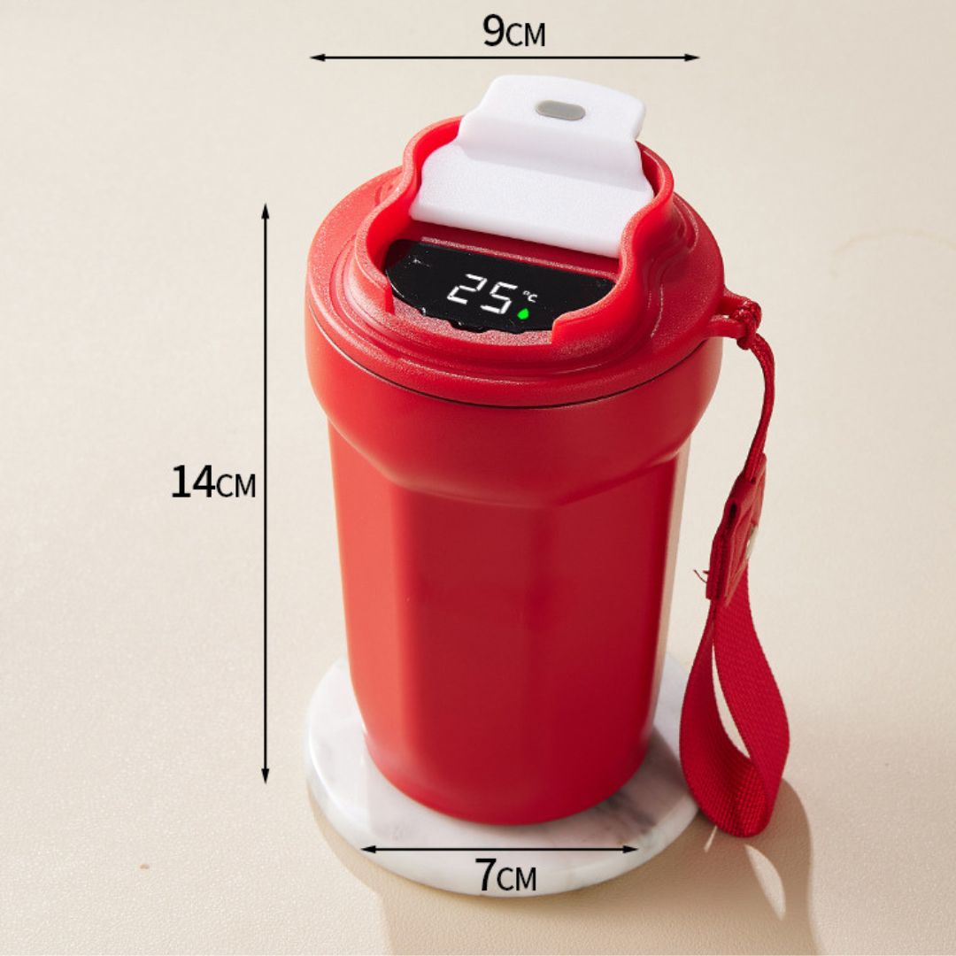 Stainless Steel Coffee Mug with LED Temperature Display 450 ML