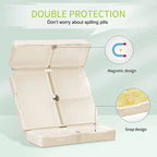 7 Compartments Portable Medication Organizer