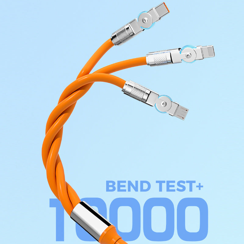 Rotating elbow data cable