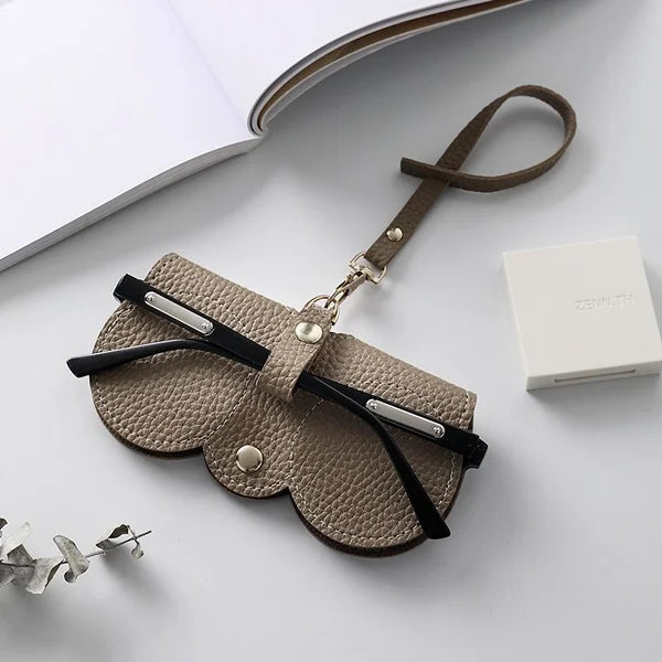 Soft Leather Sunglasses Case