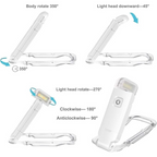Book Reading Lights - Adjustable LED Clip-on Rechargeable Book Light, USB Powered for Reading in Bed, Best for Bookworms and Kids