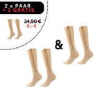 Comfortable compression stockings with zipper