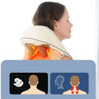 RelaxaPro | Shiatsu Neck Massager – Heated Relief – Cordless Design – Ideal for Office & Home Use