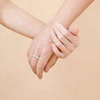 Love at first kiss couple rings