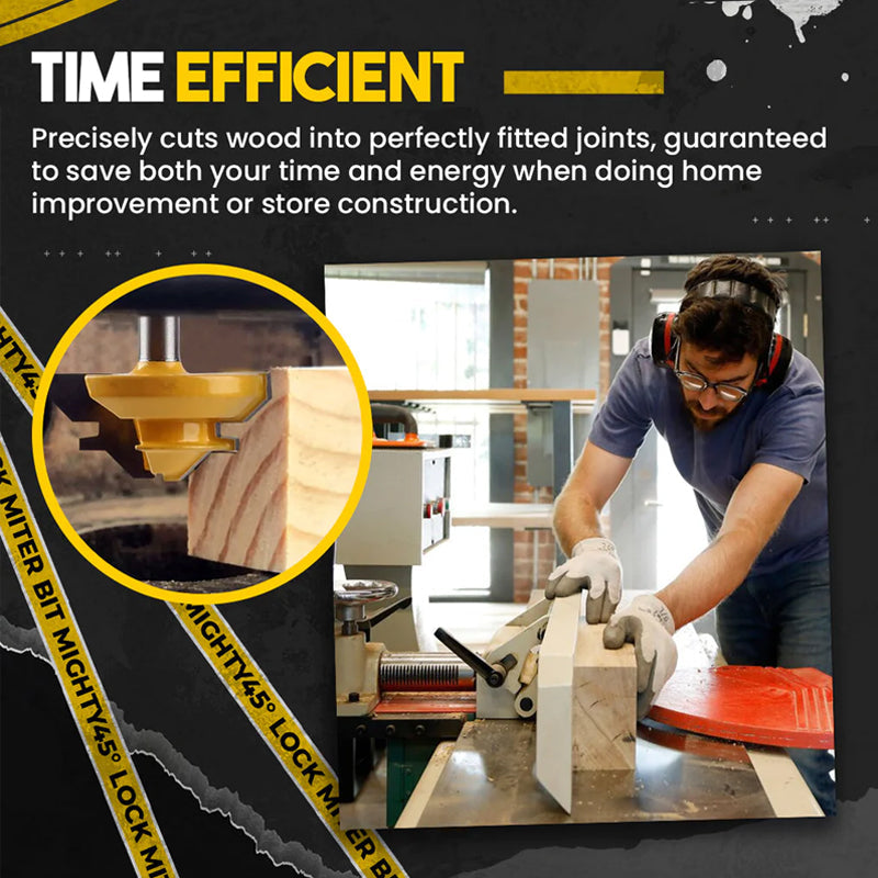 Router Bit 45-Degree Glue Joint Lock Miter