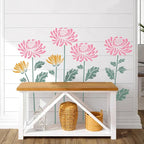 Large Flower Stencils for Garden Fence