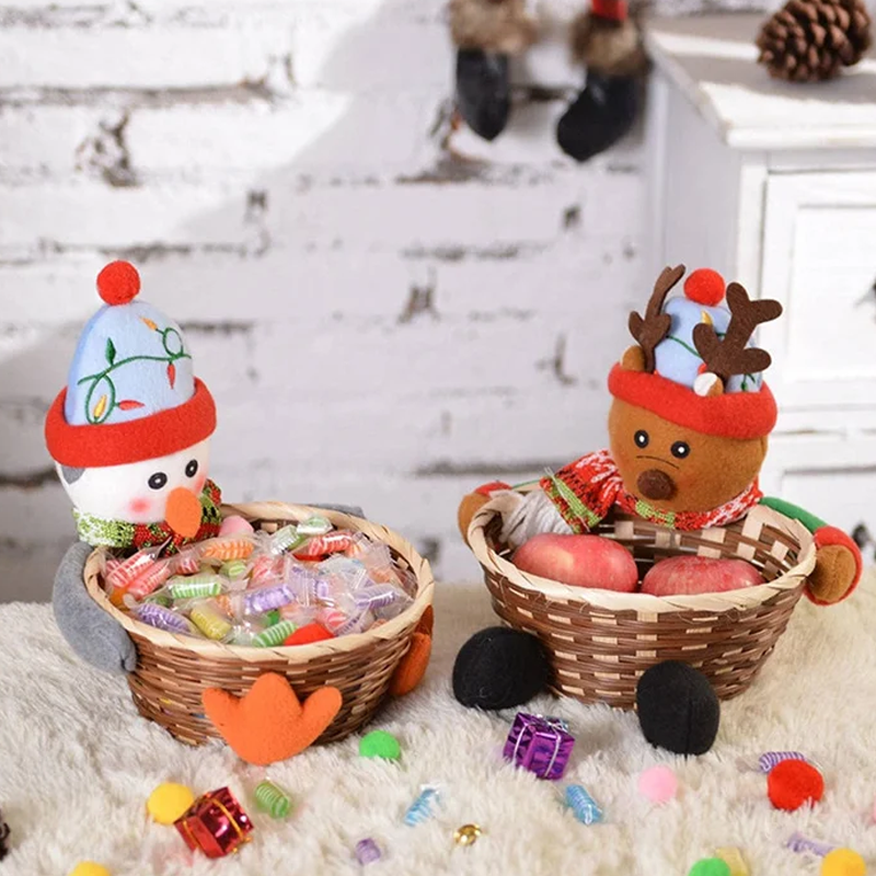 Christmas Candy Braided Basket