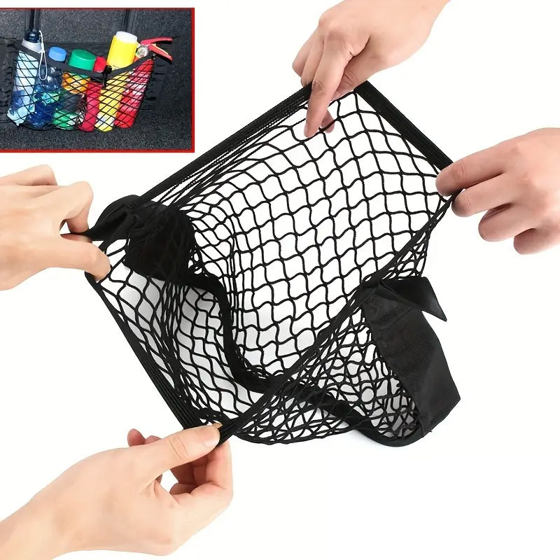 Plastic Bags Storage Net Bag (With Adhesive Tape)