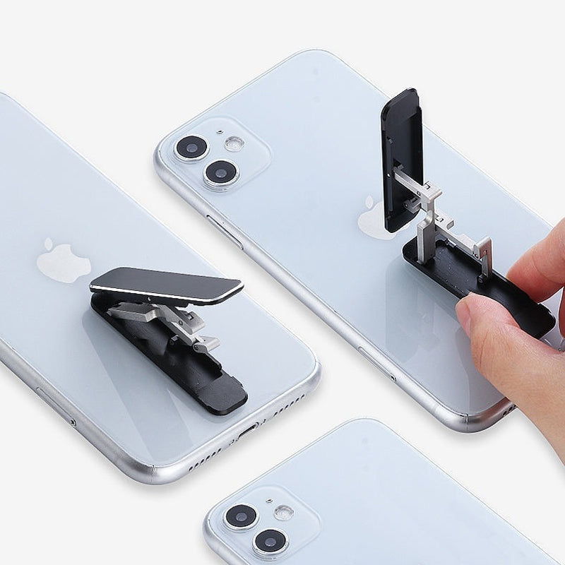 Portable foldable phone holder