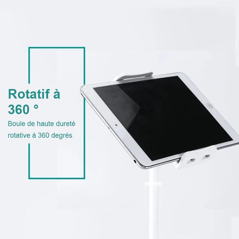 Universal detachable holder for phone and tablet with long pole