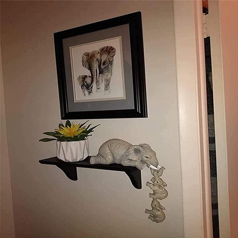 Elephant sitter hand-painted figures