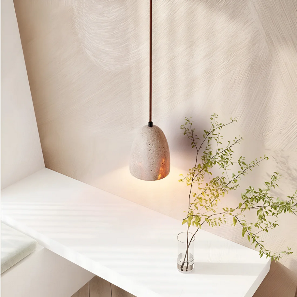 Retro Travertine Pendant Lamp