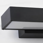Modern LED Wall Lamp with Motion Sensor and Black Housing