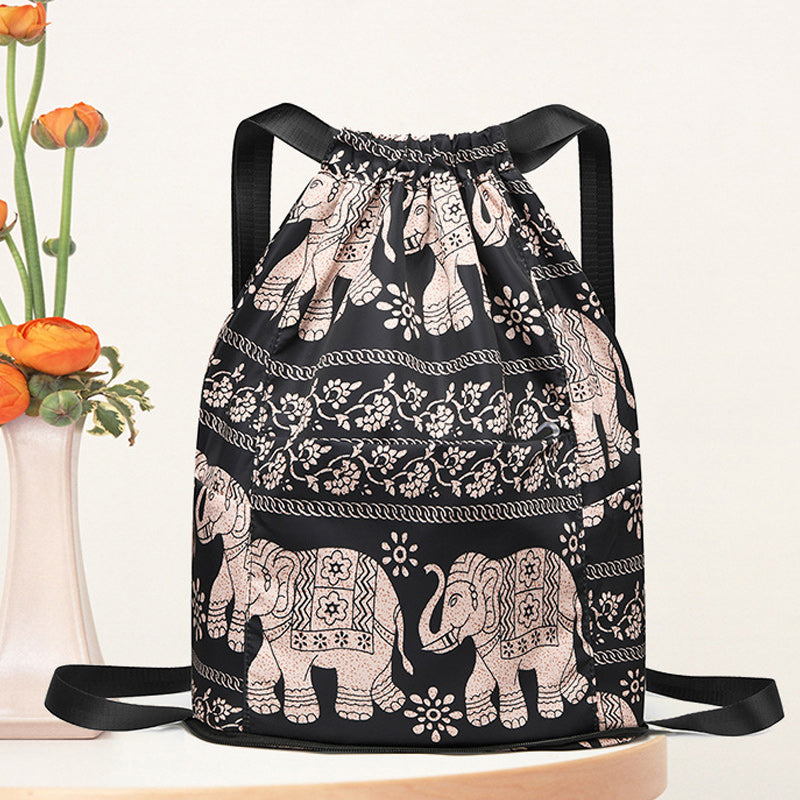 Drawstring, large capacity, dry-wet separation, travel sports backpack