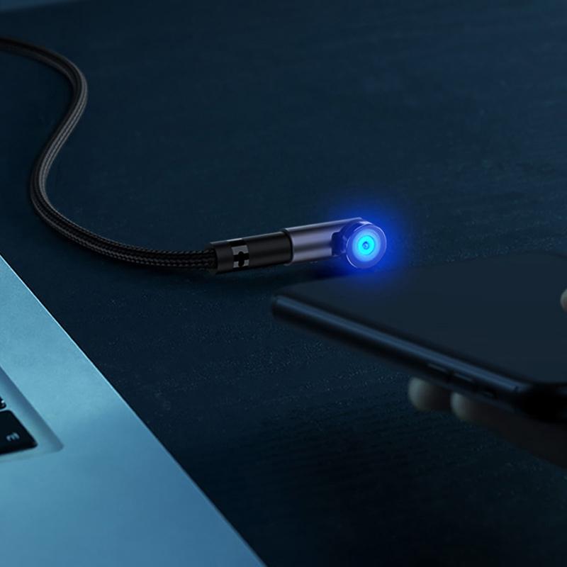 540° rotatable magnetic charging cable
