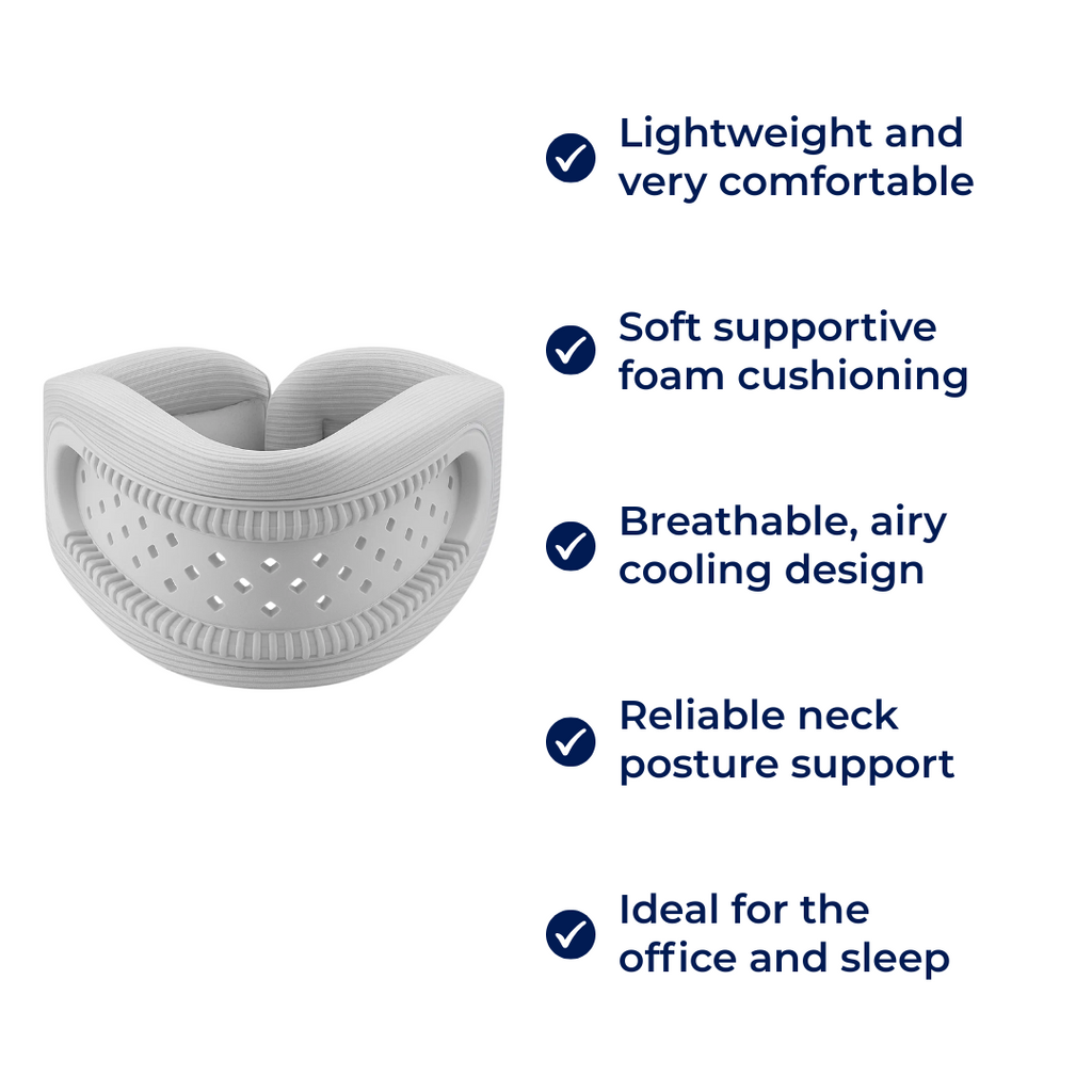Lightweight Neck Support Brace – Foam Cushioning Breathable Design – Pain Relief for Office & Sleep