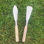 Stainless Steel Weeding Tool and Trowel – Garden Tools with Wooden Handles