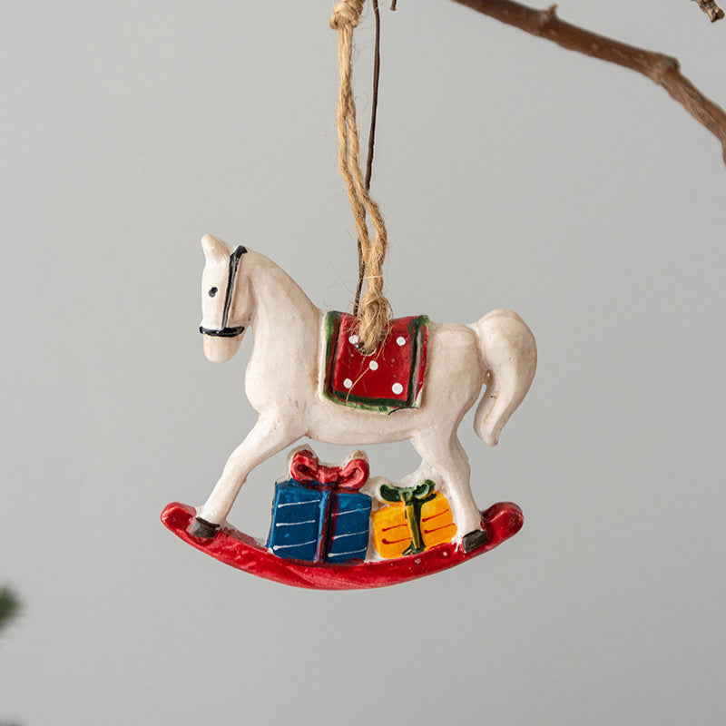 Christmas Tree Hanging Resin Ornament Pendant