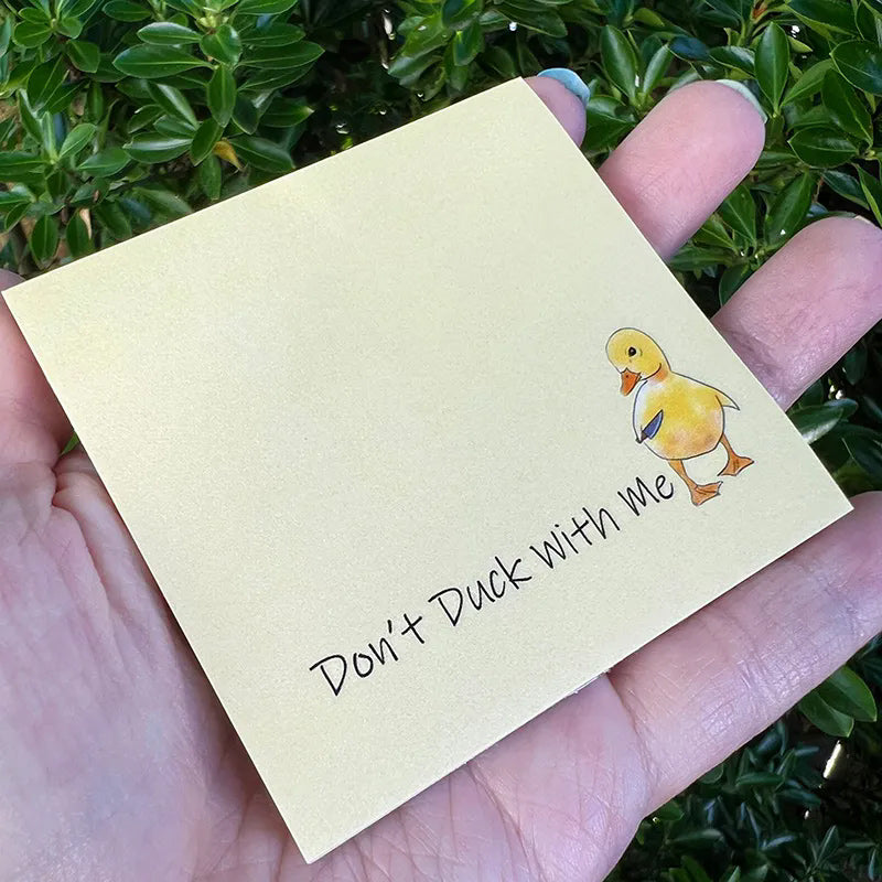 Funny Cheeky Duck Sticky Notes