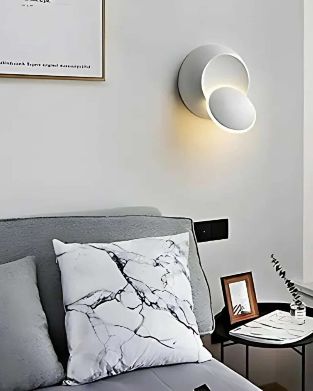 Modern Wall Lamp with Halo Light Circle Ambient Lighting