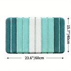 Lumiere Striped Absorbent Bath Mat