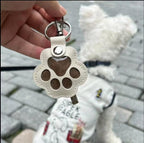 PawMemorie Keychain – Memorial Pendant with Paw Print and Inner Compartment