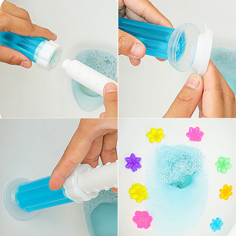 Toilet cleaning gel