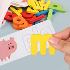 Letter recognition spelling game