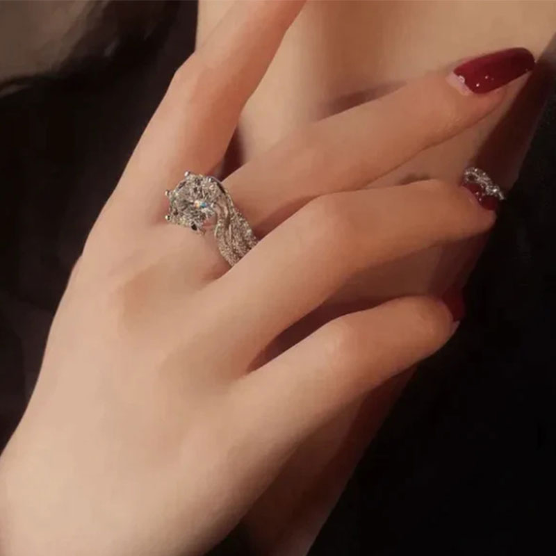Magnetic Moissanite Lymphatic Drainage Ring
