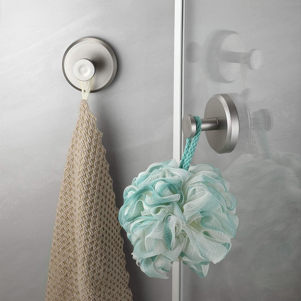Suction Hooks – BathroomBuddy – Holds firmly – Easy installation (2 pieces)