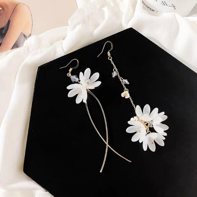 Asymmetrical Flower Earrings