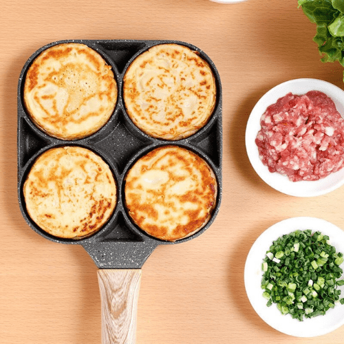 Pan with 4 multifunctional shapes