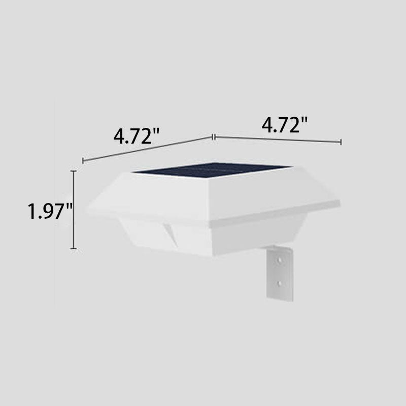 Solar UFO Shape Design Fence Light LED Outdoor Wall Lamp