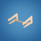 Ergonomic Neck Support – Ventilated Natural Wood – Prevents Overheating – Ideal for Home & Office Use