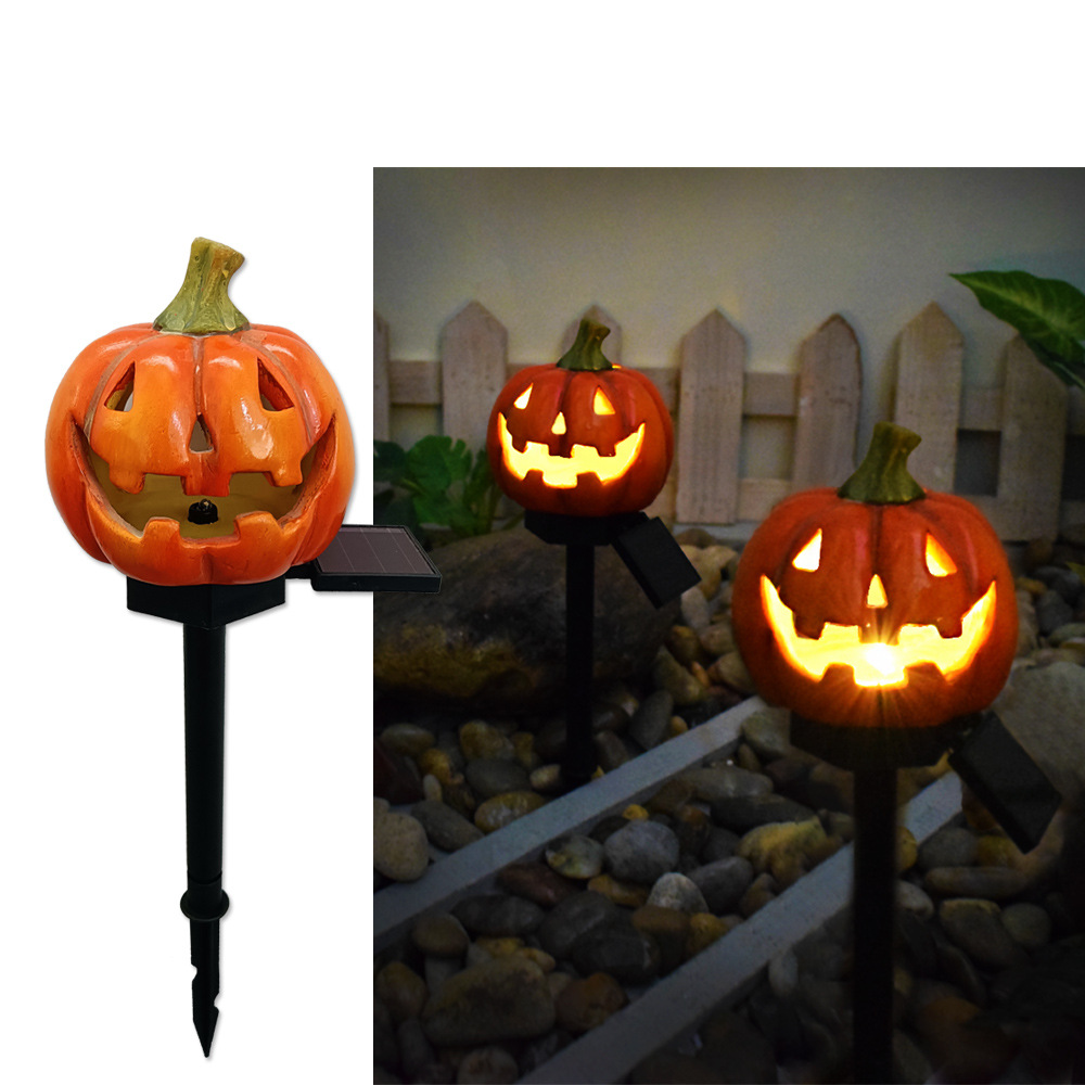 Halloween Solar Lights – Decorative LED Garden Lights with Pumpkin and Witch Designs