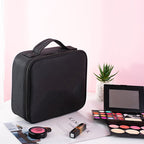 Makeup Cosmetic Storage Bag with Adjustable Compartment
