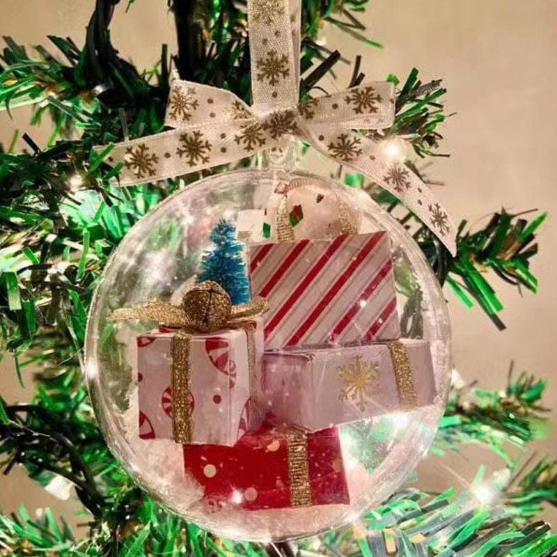 Christmas ornament transparent ball