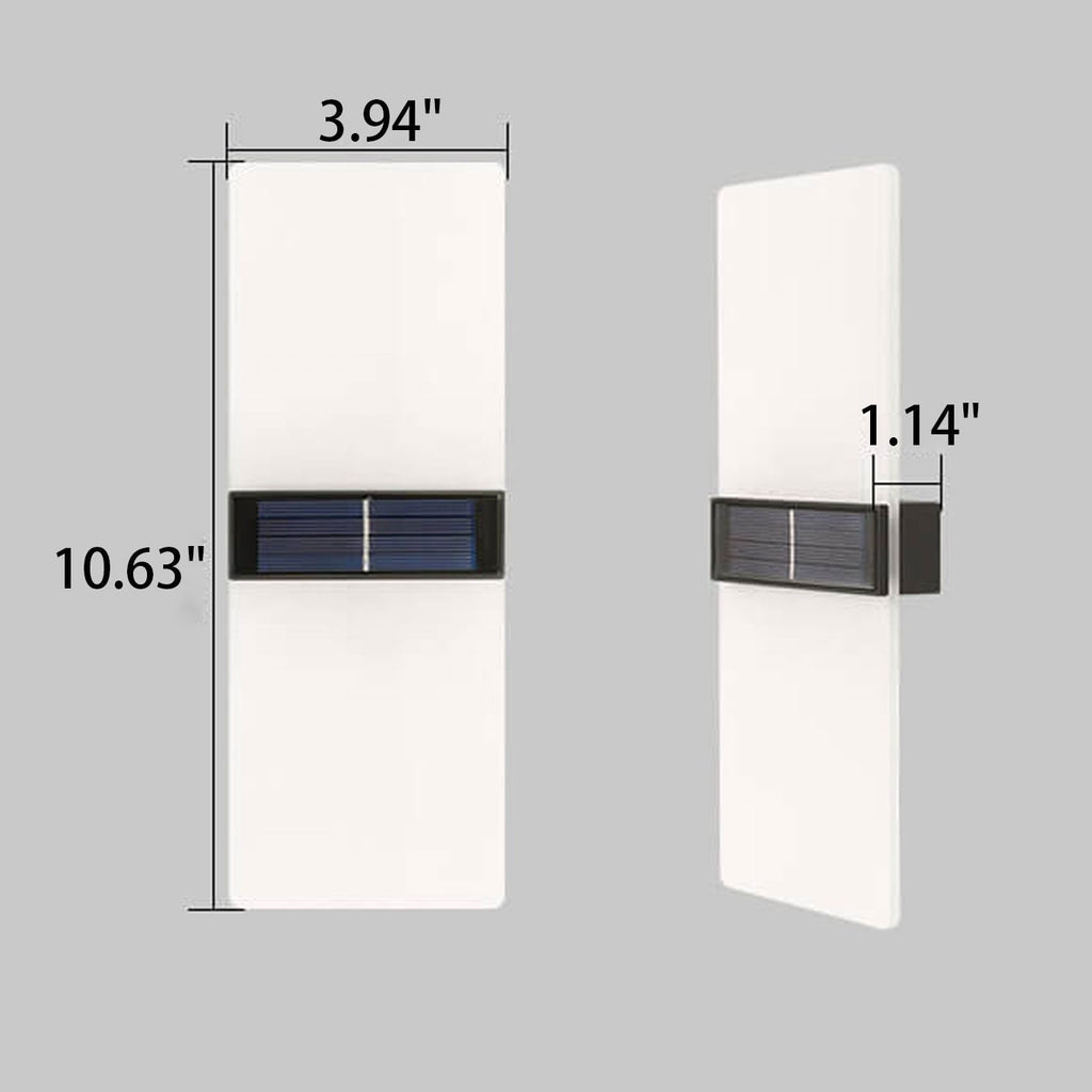 LumaZen Solar LED Wall Lamp | Weatherproof | Solar Powered Outdoor Lighting | Garden & Patio Decor