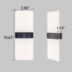 LumaZen Solar LED Wall Lamp | Weatherproof | Solar Powered Outdoor Lighting | Garden & Patio Decor