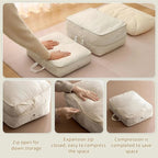 Compression Storage Bags for Clothes and Bedding, Reduces Volume up to 40%
