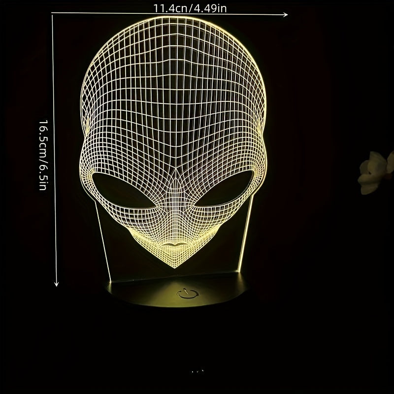 AstroLight – 3D-alien lamp with LED color lighting and touch control