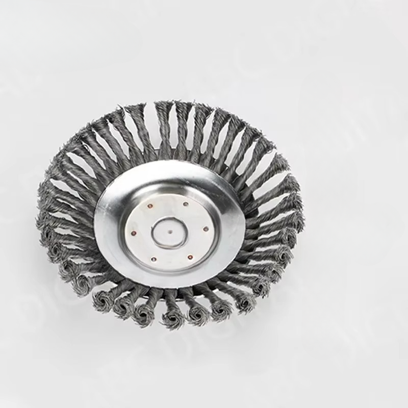 Heavy-Duty 6 and 8 Inch Steel Wire Rotary Brush Cutter Head for String Trimmers