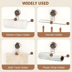 KitchenGrip Roll Holder Stainless Steel Paper Towel Holder with Suction Cup