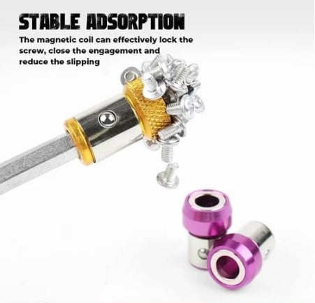 Magnetic Screwdriver Ring | Aviation Aluminum | Secure Screw Handling