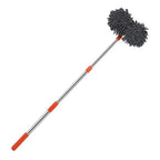 Retractable double-layer car wash brush
